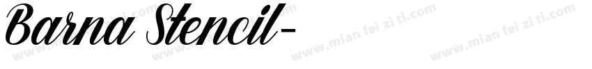 Barna Stencil字体转换
